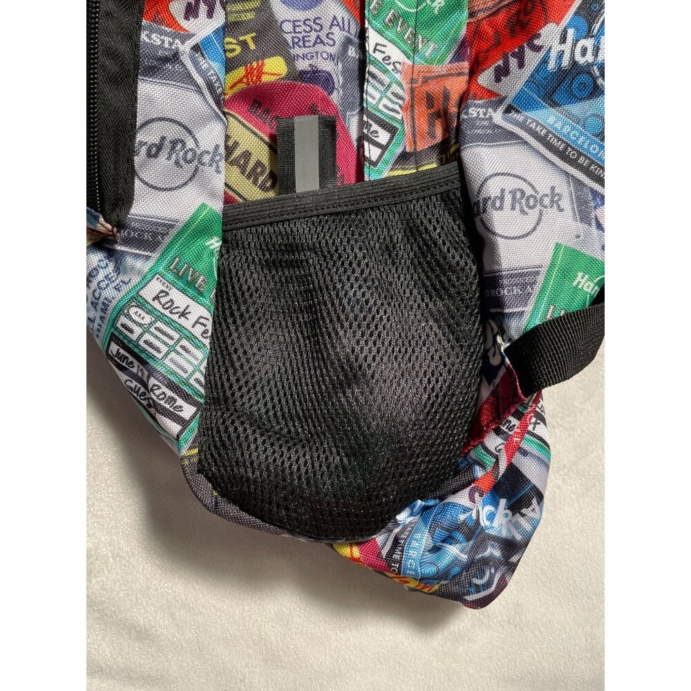 Hard Rock Cafe Backpack With Concert Ticket Print - Picture 7 of 7